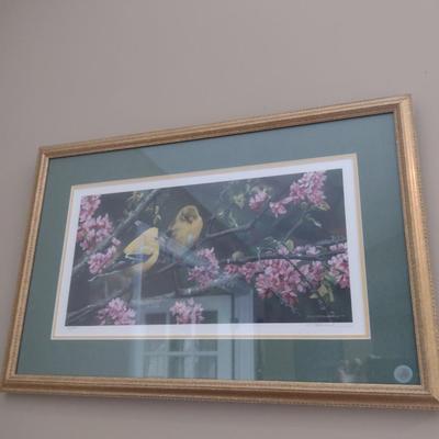 'Gleam of Gold' by Carl Brenders Signed and Numbered Print- Framed Under Glass- Approx 23 3/4" x 15 3/4"