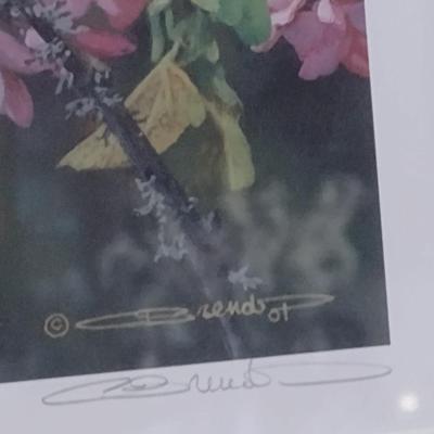 'Gleam of Gold' by Carl Brenders Signed and Numbered Print- Framed Under Glass- Approx 23 3/4" x 15 3/4"