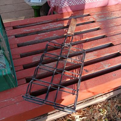 COLEMAN CAMPING STOVE, HOT DOG COOKER AND SKEWERS