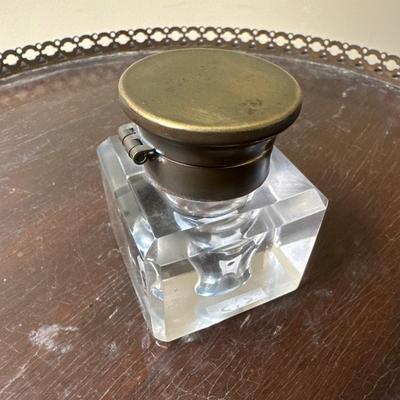 Vintage Crystal ink well