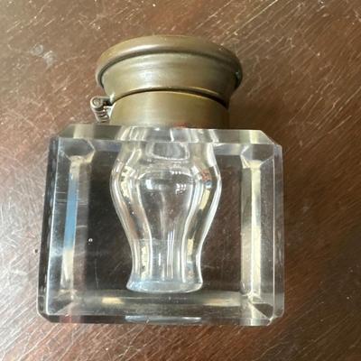 Vintage Crystal ink well