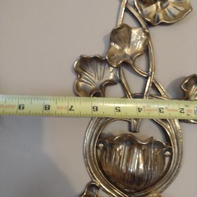 Pair of Brass Wall Pockets- Approx 16" Tall