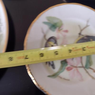 Collection of Bird Themed Plates- Mostly Hand Painted- Assorted Sizes