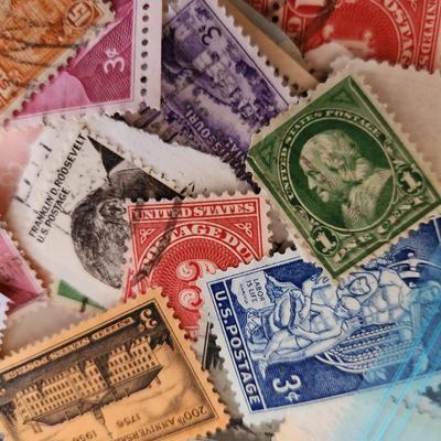 Bag of Cancelled American Stamps