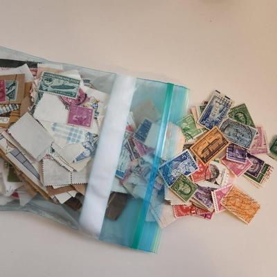 Bag of Cancelled American Stamps