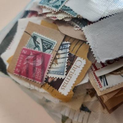 Bag of Cancelled American Stamps