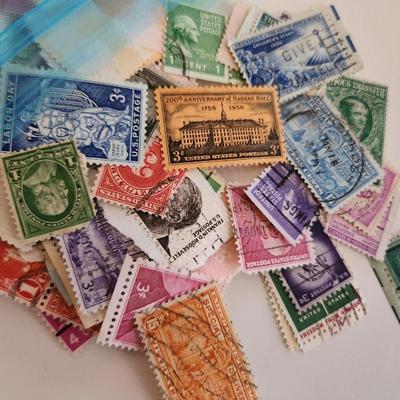 Bag of Cancelled American Stamps