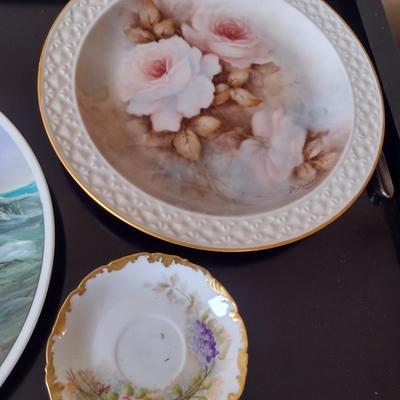 Collection of Hand Painted Plates- Assorted Sizes