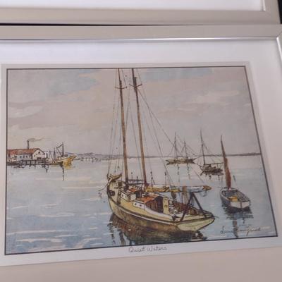 Collection of Four Framed Lionel Barrymore Prints- Approx 10 3/4" x 8 3/4"
