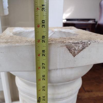 Ceramic Column Design Pedestal- Approx 28 3/4" Tall