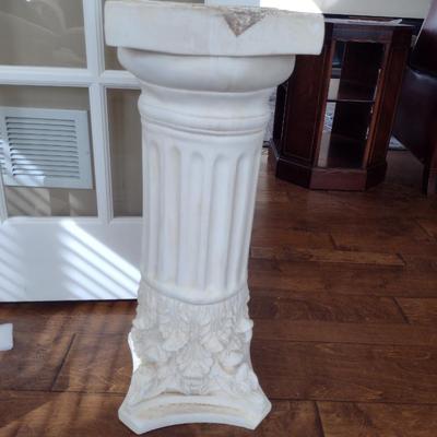 Ceramic Column Design Pedestal- Approx 28 3/4" Tall