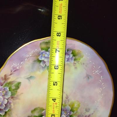 Collection of China Plates- Mostly Hand Painted- Assorted Sizes and Designs