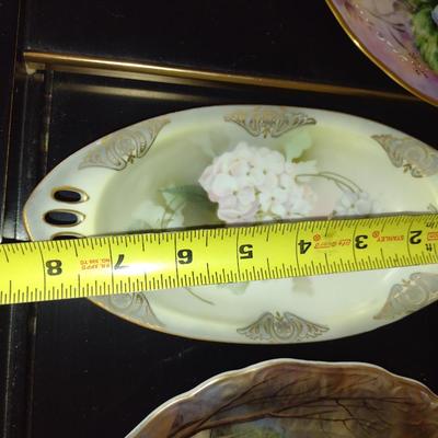Collection of China Plates- Mostly Hand Painted- Assorted Sizes and Designs
