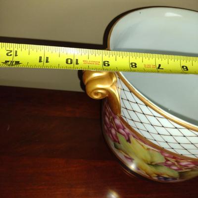 Ceramic Champagne Bucket Hand Painted by Local Artist- Approx 9 3/4" x 8" Tall