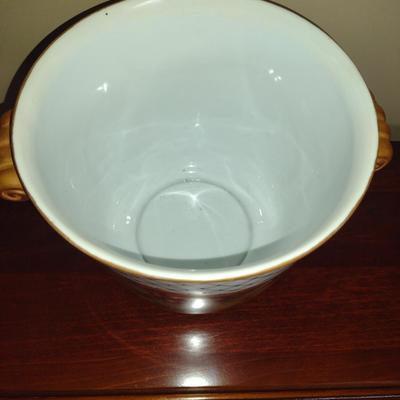 Ceramic Champagne Bucket Hand Painted by Local Artist- Approx 9 3/4" x 8" Tall