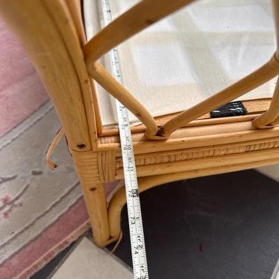 Vintage Bamboo Set of One Sofa and Two Chairs