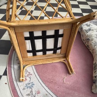 Vintage Bamboo Set of One Sofa and Two Chairs