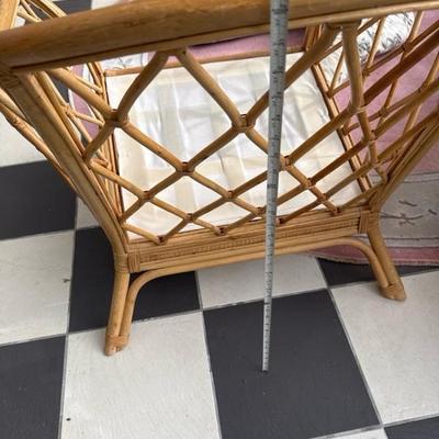 Vintage Bamboo Set of One Sofa and Two Chairs