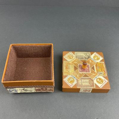 -109- COSTUME JEWELRY | Art Deco Belt, Beaded Snake Bracelet, & Handmade Box
