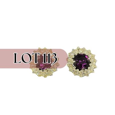 -113- BELLINI | New Old Stock Reproduction Clip Earrings | Marked