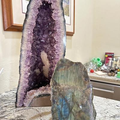 Decor - Mineral Specimens Large Amethyst Labrodyte