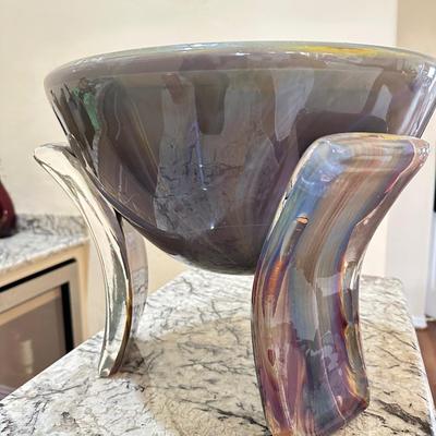 Decor -Zanetti Murano MCM XLarge Studio Art Glass Bowl