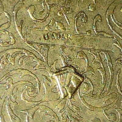 Metal Storage Box with Printed Textile Panel on Lid- Approx 5 1/4" Square x 2" Tall