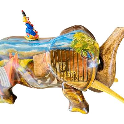 Decor - Hand painted Elephant Box