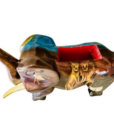 Decor - Hand painted Elephant Box