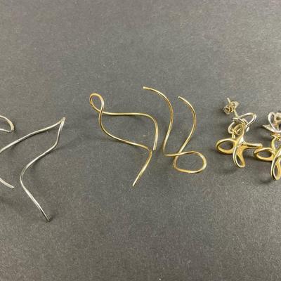 -120- GOLD | Assorted Pairs Of Earrings | Marked