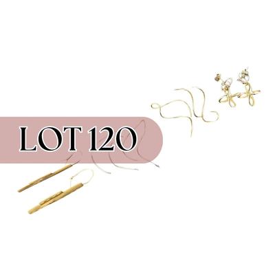 -120- GOLD | Assorted Pairs Of Earrings | Marked