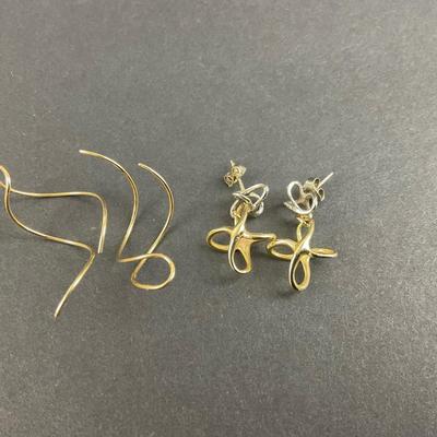 -120- GOLD | Assorted Pairs Of Earrings | Marked