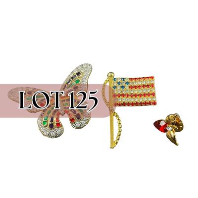 -125- COSTUME JEWELRY | Miscellaneous Decorative Pins