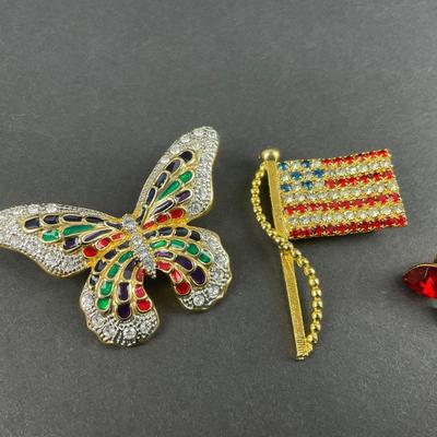 -125- COSTUME JEWELRY | Miscellaneous Decorative Pins
