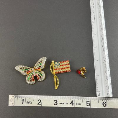 -125- COSTUME JEWELRY | Miscellaneous Decorative Pins
