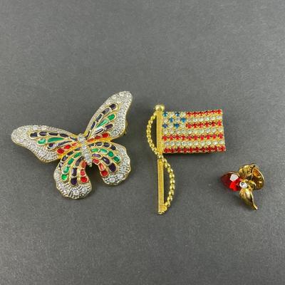 -125- COSTUME JEWELRY | Miscellaneous Decorative Pins