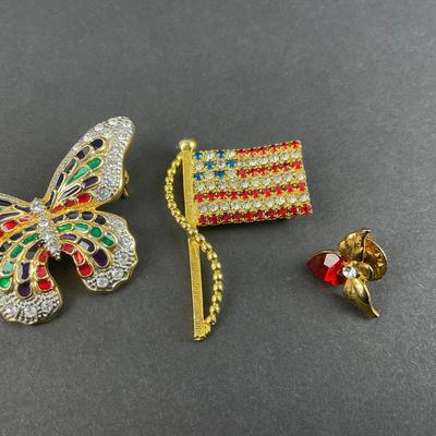 -125- COSTUME JEWELRY | Miscellaneous Decorative Pins