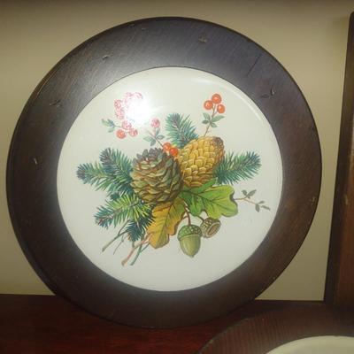 Tile Trivets with Footed Wooden Frames