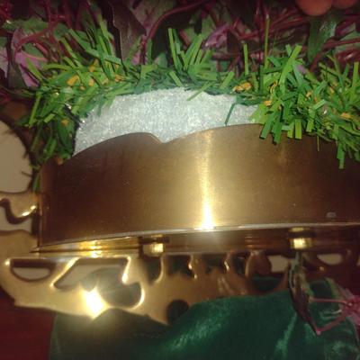 Brass Flower Holders- Goose and Wall Pocket for Hanging