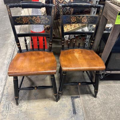 Pair of Hitchcock chairs
