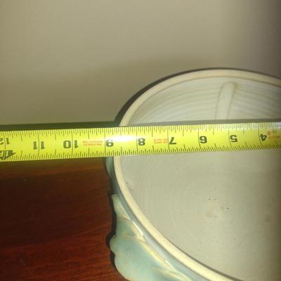 Covered Pottery Baker/Vegetable Bowl- Signed by Artist- Approx 9" in Diameter
