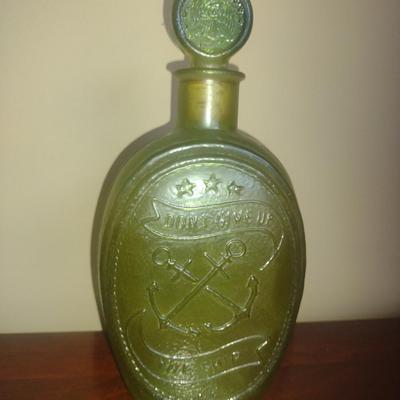 Old Ironsides Glass Decanter with Stopper