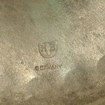 German Three Arm Metal Candelabra- Approx 15 1/2" Tall