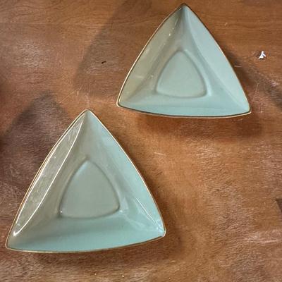Vintage Lenox jade triangles
