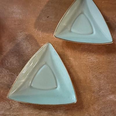 Vintage Lenox jade triangles