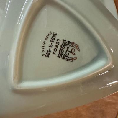 Vintage Lenox jade triangles