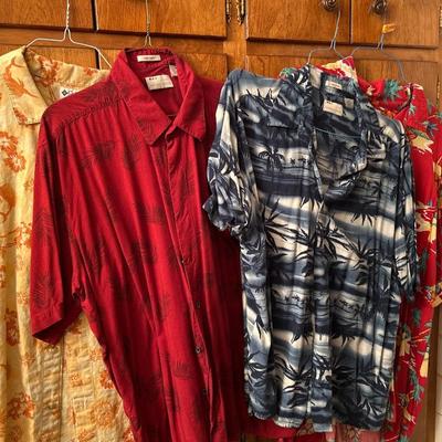 Hawaiian style shirts