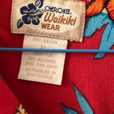 Hawaiian style shirts
