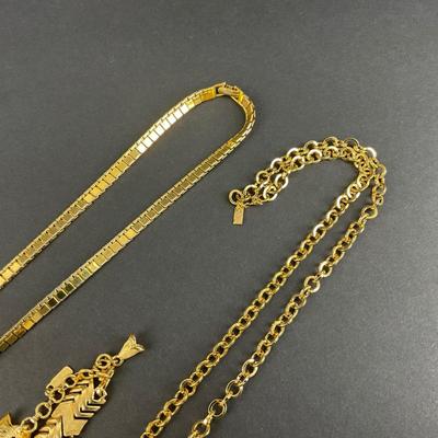 -130- MONET | Gold Tone Assorted Necklaces | Marked