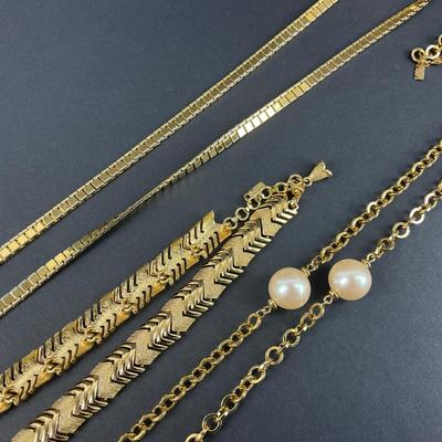 -130- MONET | Gold Tone Assorted Necklaces | Marked